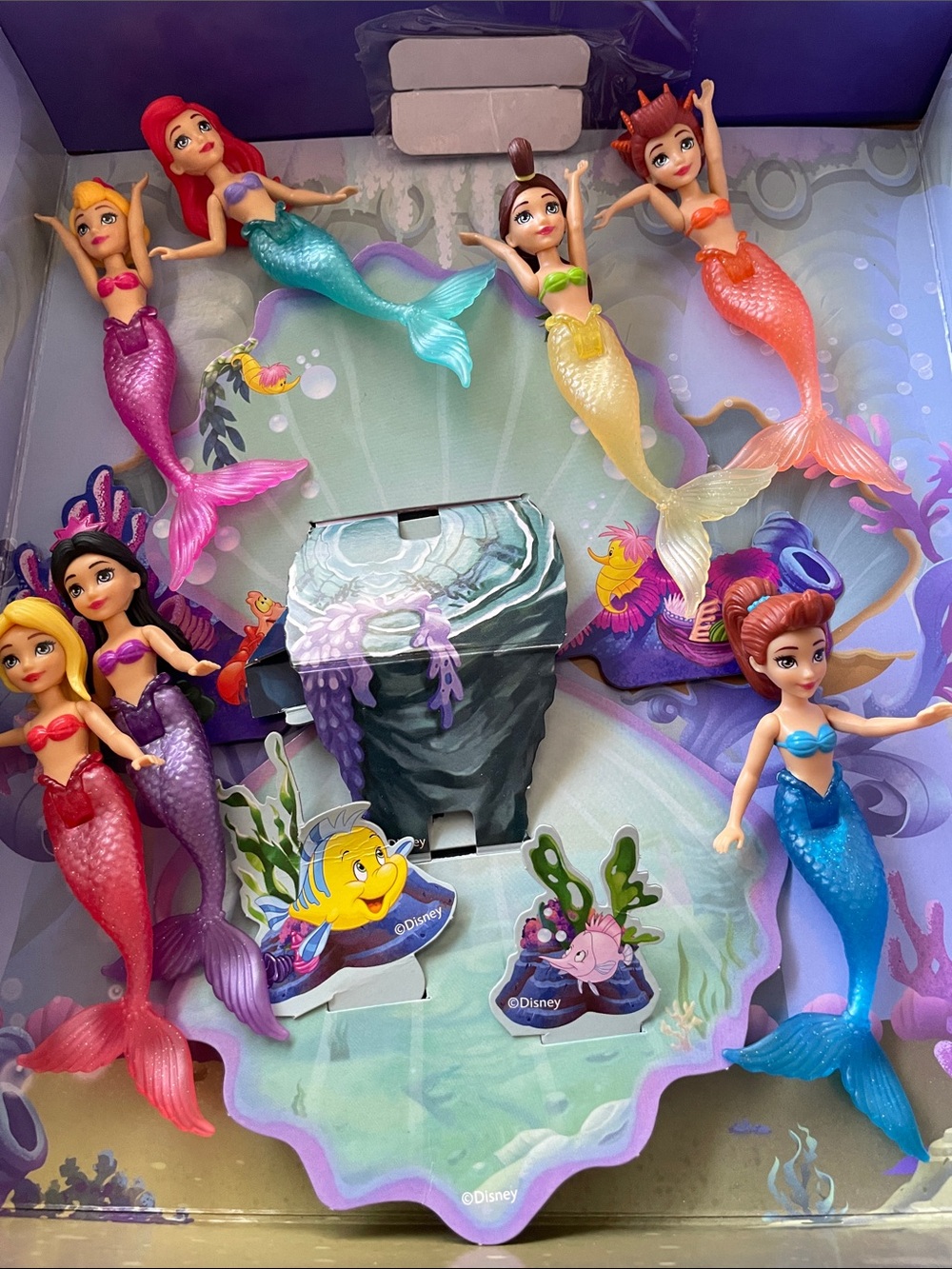 Disney Princess Ariel and Sisters Storybook Doll Set Interactive Pretend Play - Picture 2 of 3